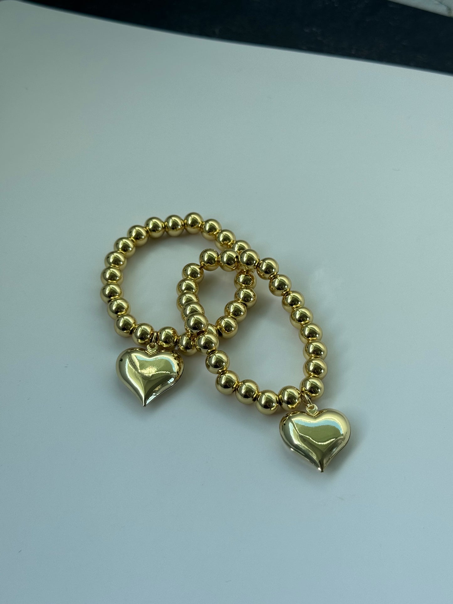 Heart charm bracelet